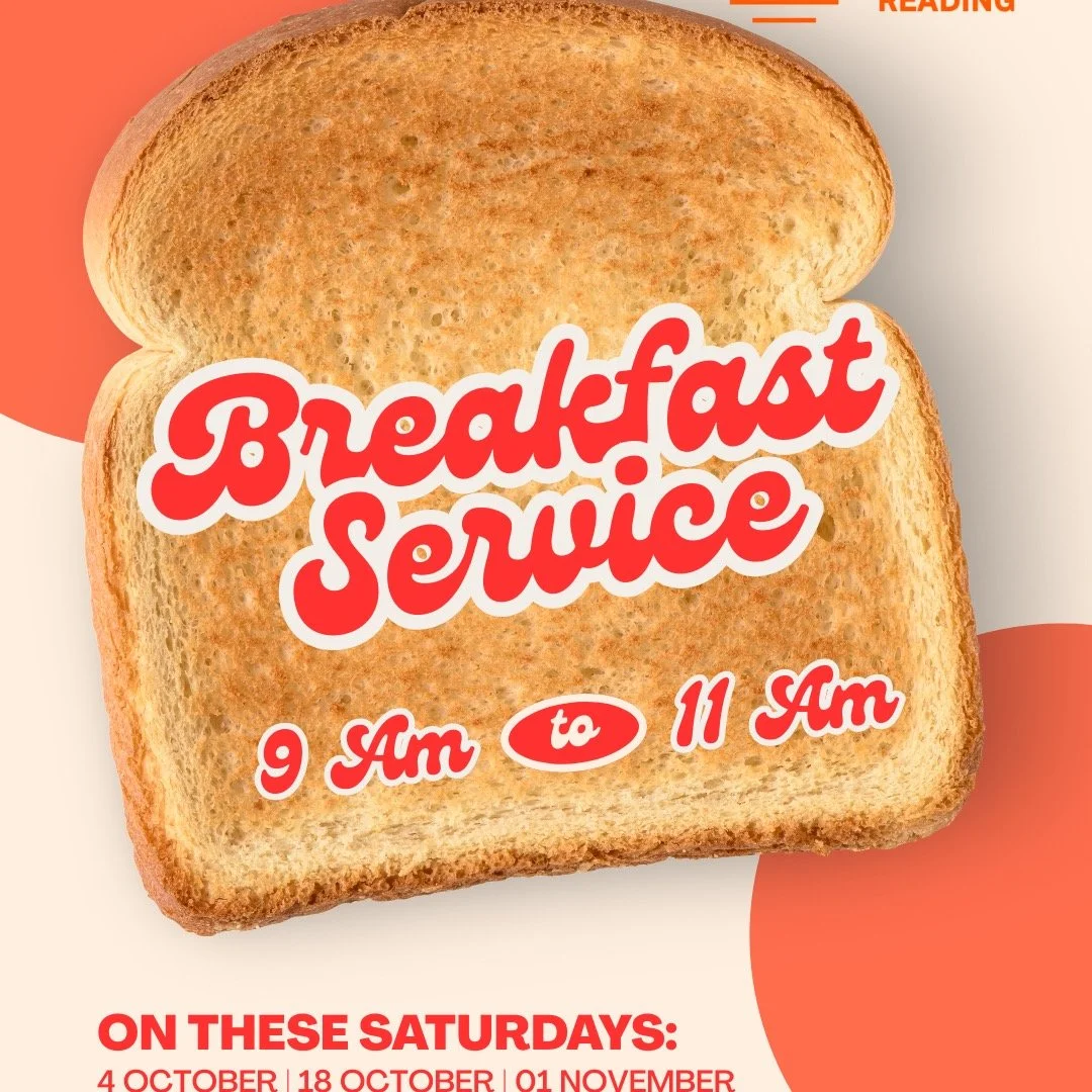 ☕ Every other Saturday we'll be serving up hot breakfast rolls and providing a friendly space for people experiencing homelessness in Reading. Our doors are open and the kettle is on.

It's a chance to share a meal and a chat. We believe that a small