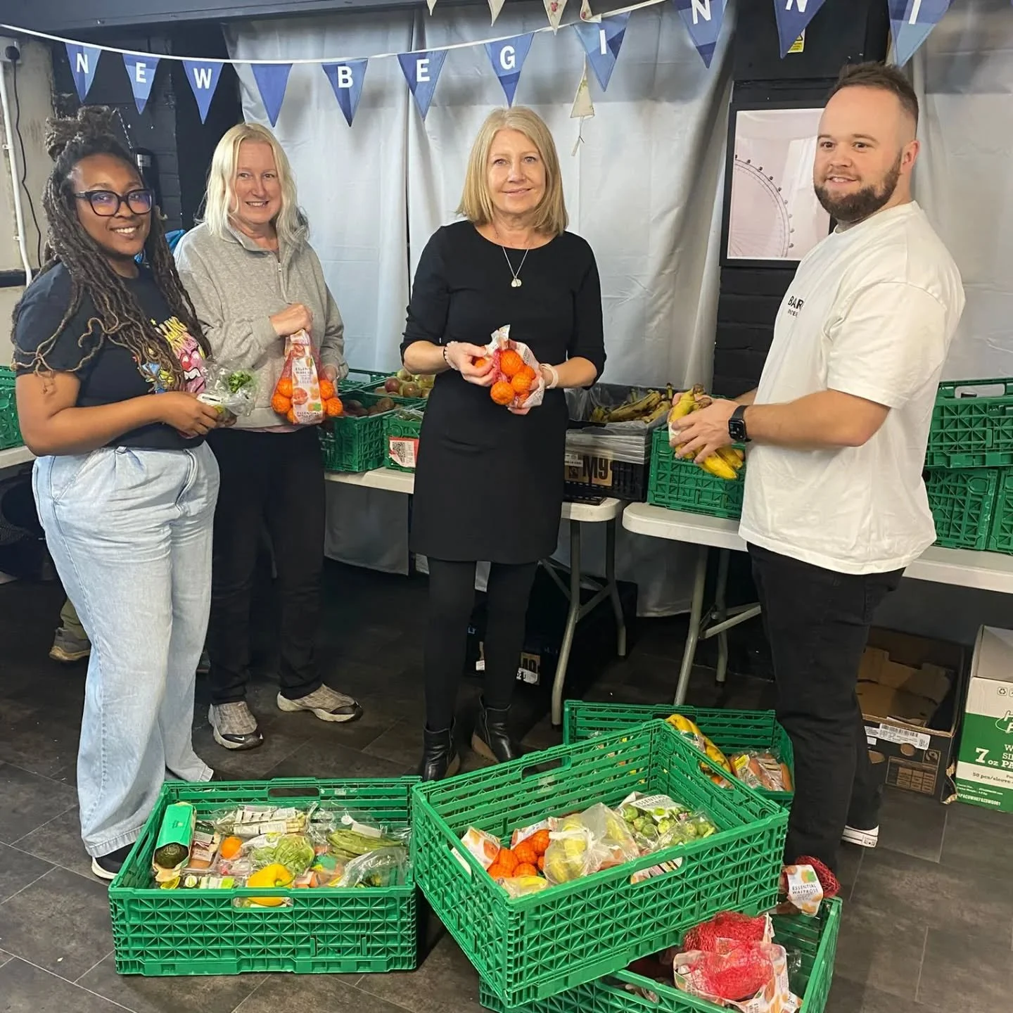 A huge THANK to the team from Foundation Home Loans who came in to help us last week at New Beginnings Reading. 

They were able to sort out donations in our pantry and then look after our guests at our very busy Community Fridge. 

All their hard wo