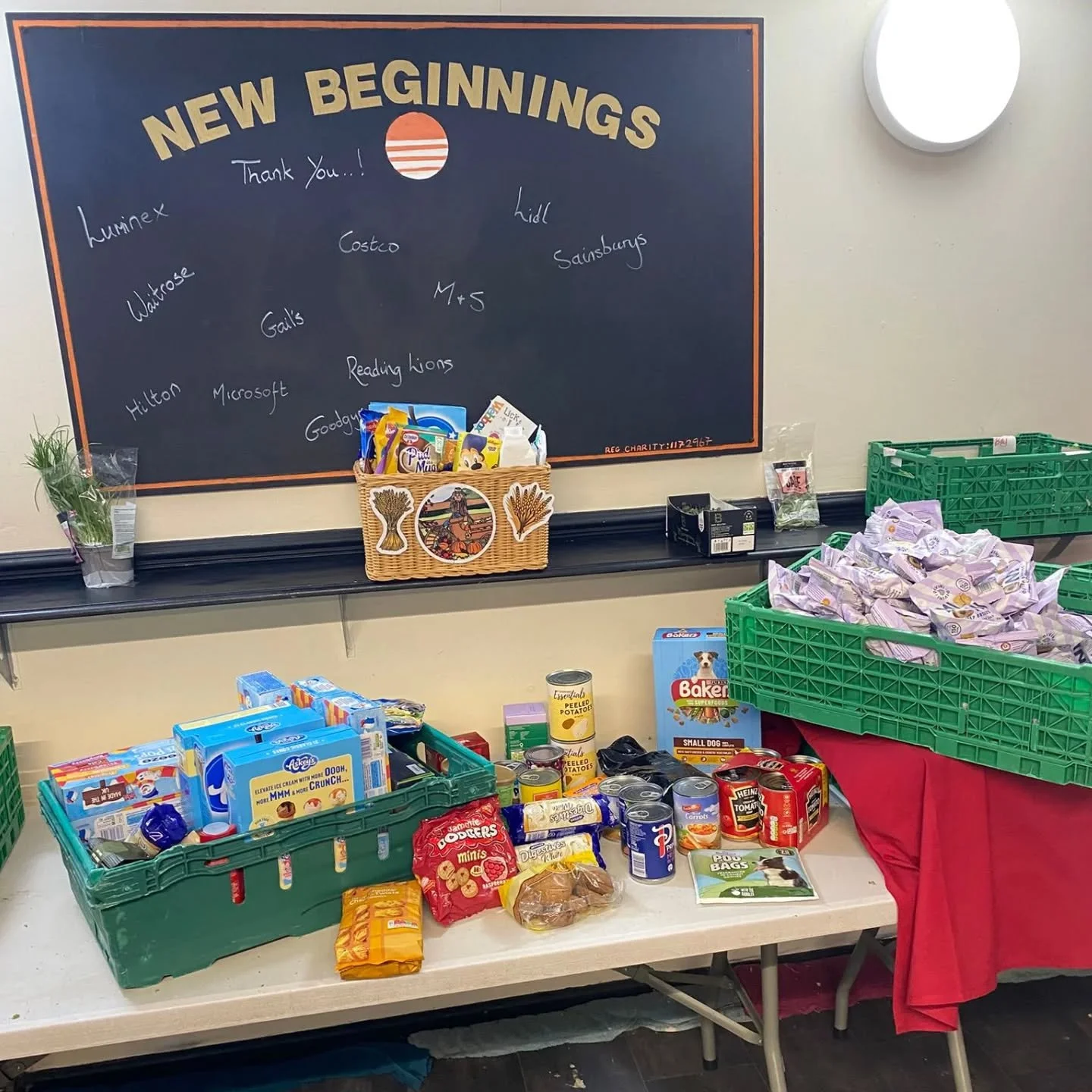 Huge THANKS to all at Cranbury College for their fantastic Harvest Festival donations and for delivering them down to us at New Beginnings! 

It was lovely to be able to show a few of you round and for you to see how valued this contribution is! 

Th