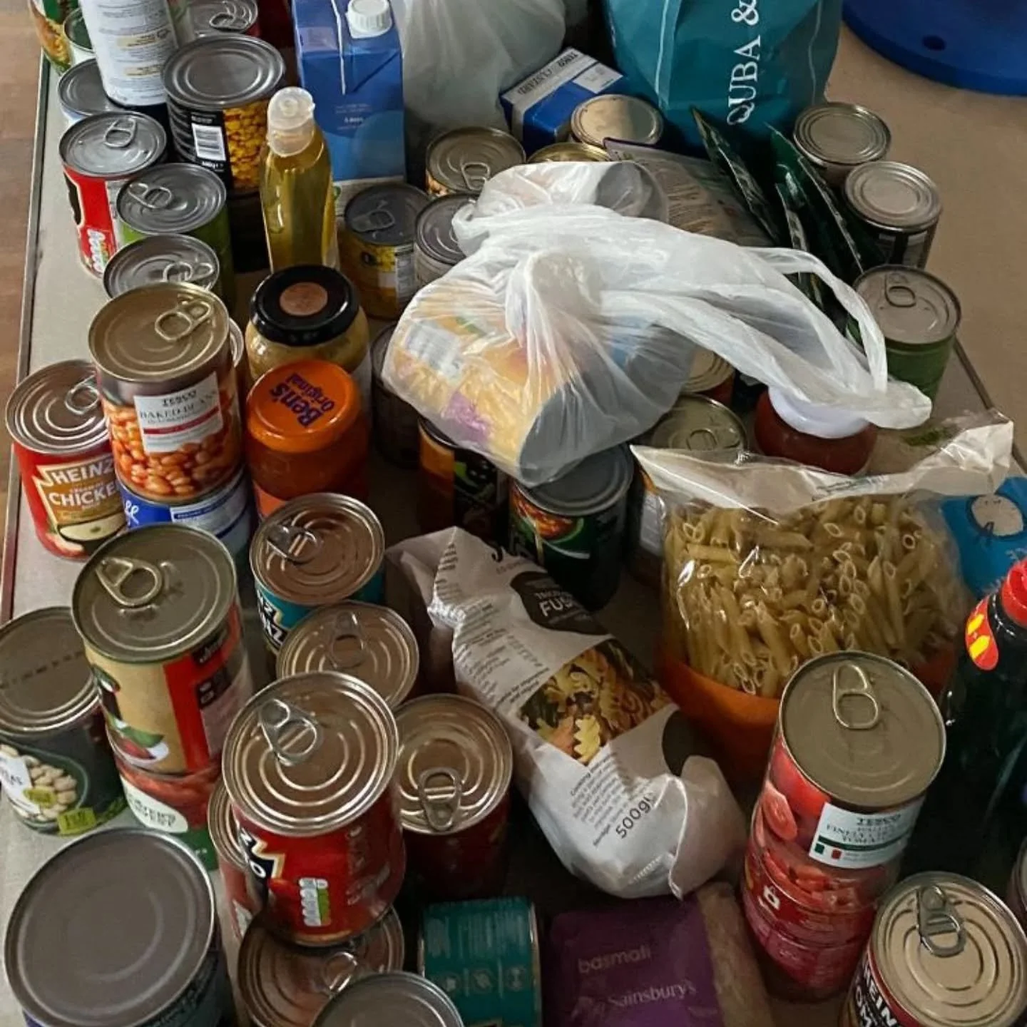 Another massive &quot;thank you&quot; to all at Long Lane Primary School who have continually supported us through their Harvest Festival collections - it was a mammoth carload!

Thank goodness for the help of some of the fantastic year 6 children to