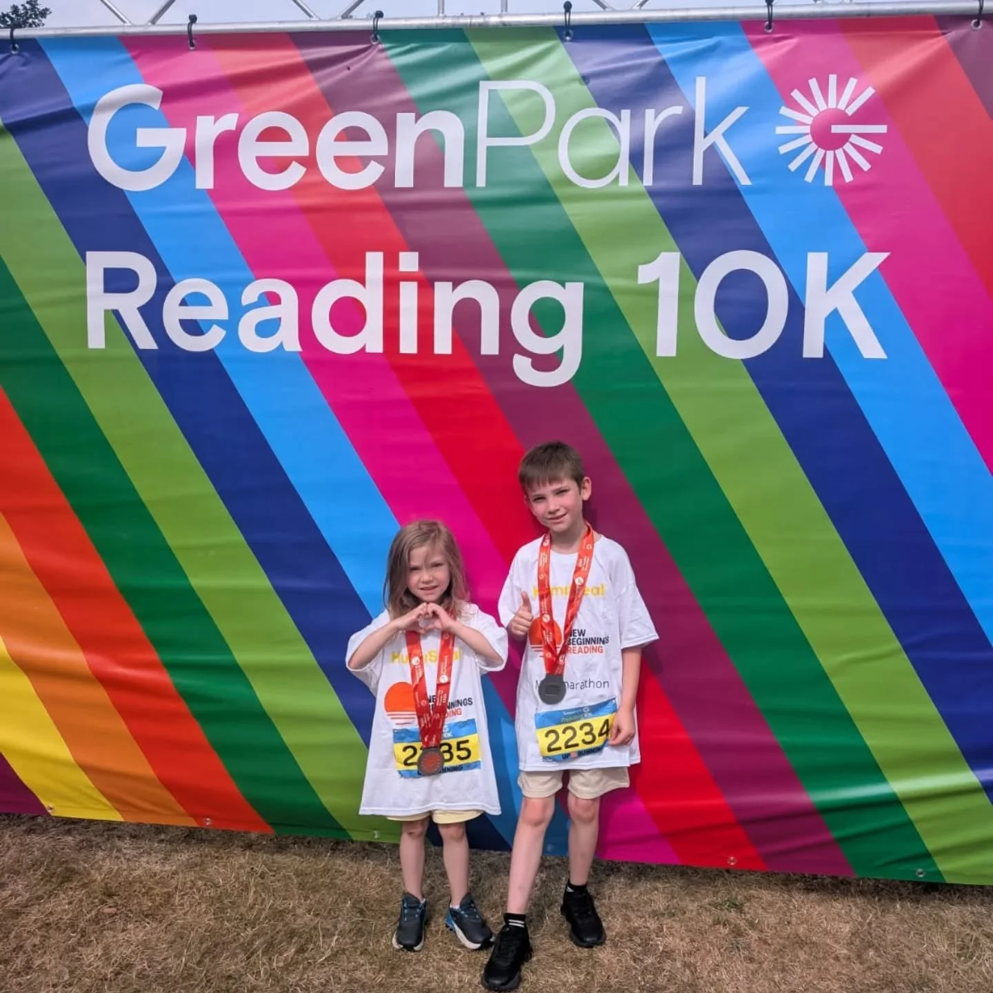Liam (8) and Ava (5) completed a mini marathon at the end of May and did an amazing job! Their unofficial time was 24 minutes and 31 seconds.

They have raised an impressive &pound;705 for New Beginnings! 

Well done Liam and Ava! And thank you so mu