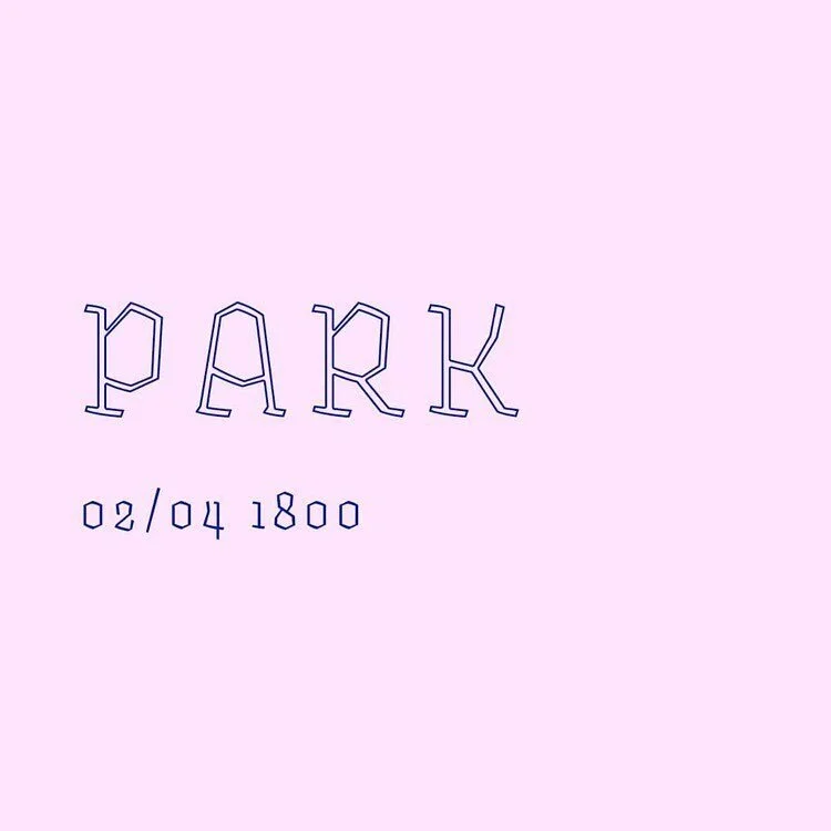 Hearth/Park exhibition flyer
