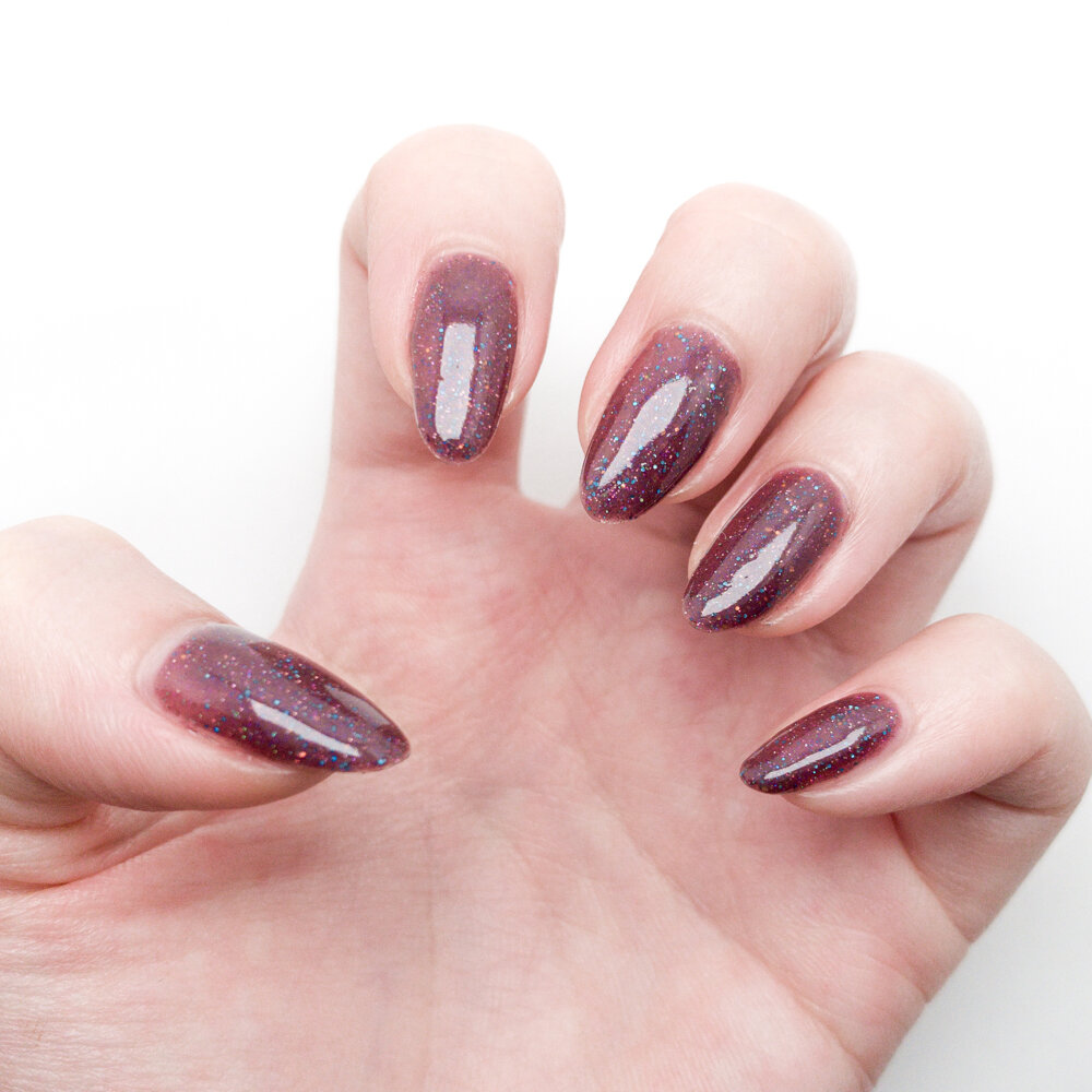 Dark Red Rainbow Sparkle