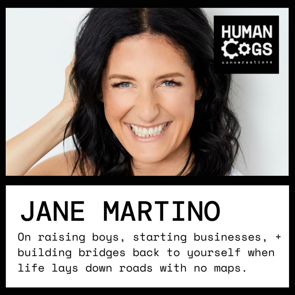 #HumanCogs 
#JaneMartino @smilingmind EPISODE 
🎙🧠🎧 LISTEN NOW! 

In our last episode we featured Matt Martino, who shared his story of refinding himself when his marriage fell apart.

In this episode, we talk to his ex-wife Jane Martino - a polyma