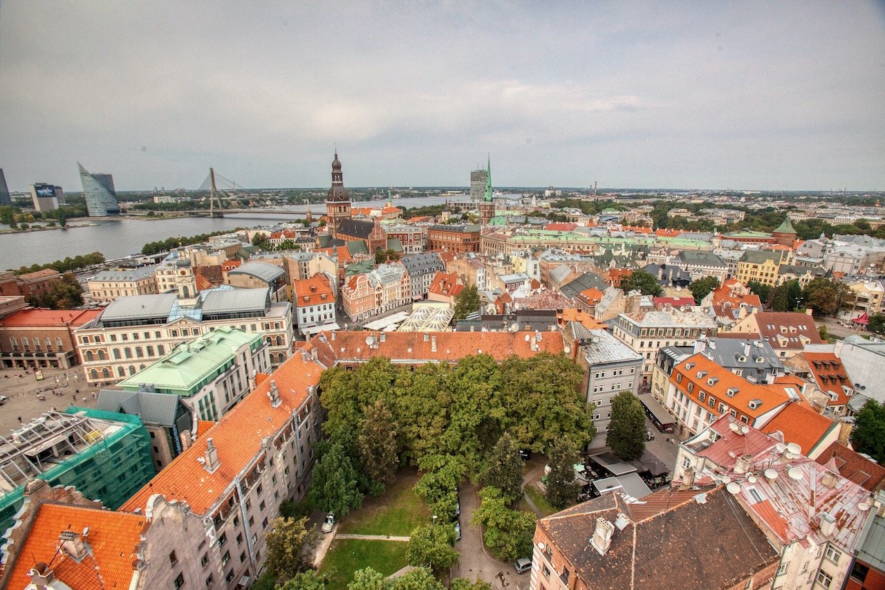   Riga, Latvia (View from St. Peter’s Church) (ISO 2000, 16 mm,  f /9, 1/1250 s)  
