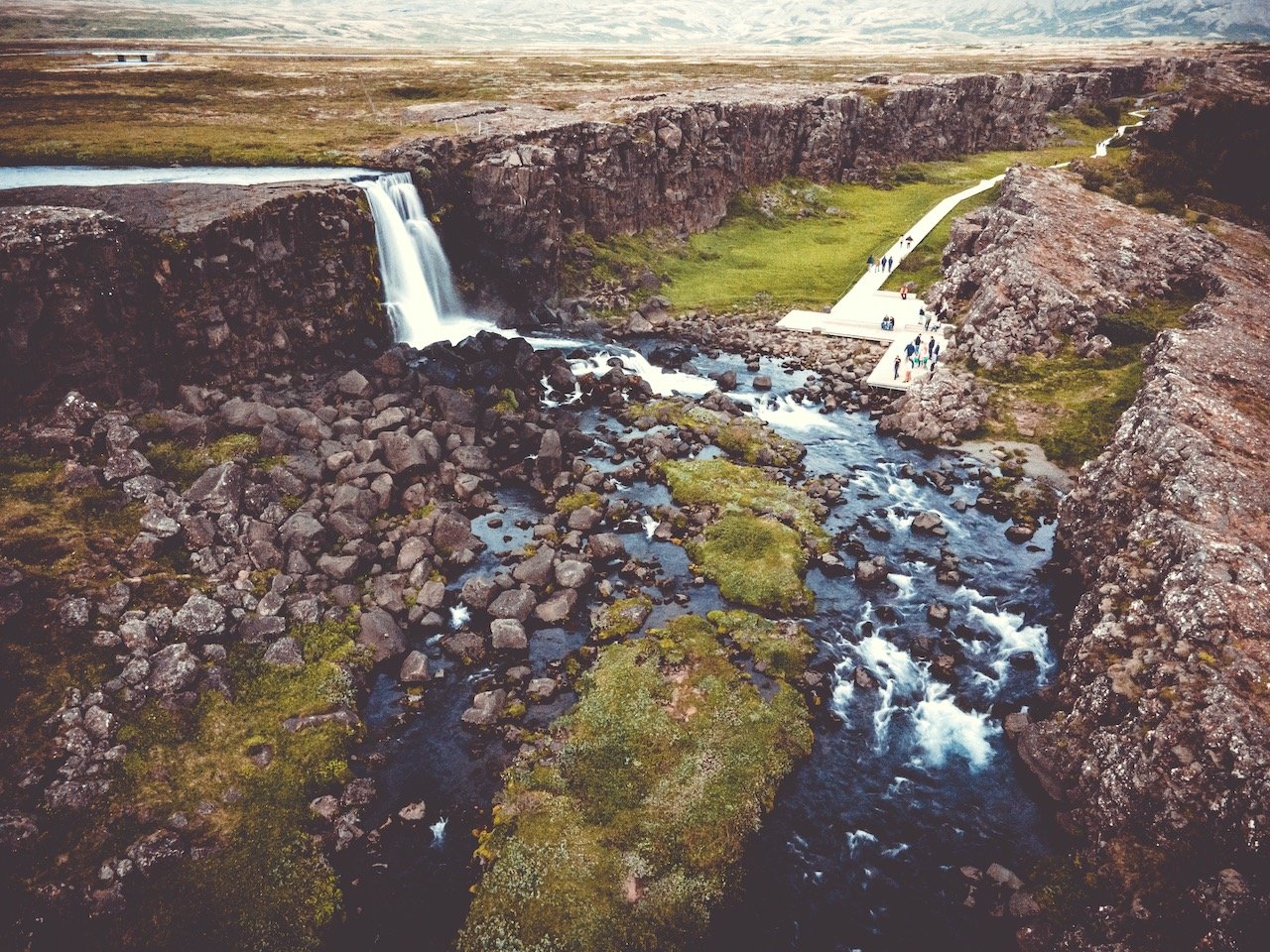   Öxarárfoss Waterfall, Iceland (ISO 760, 4.5 mm,  f /2.8, 1/4 s)  