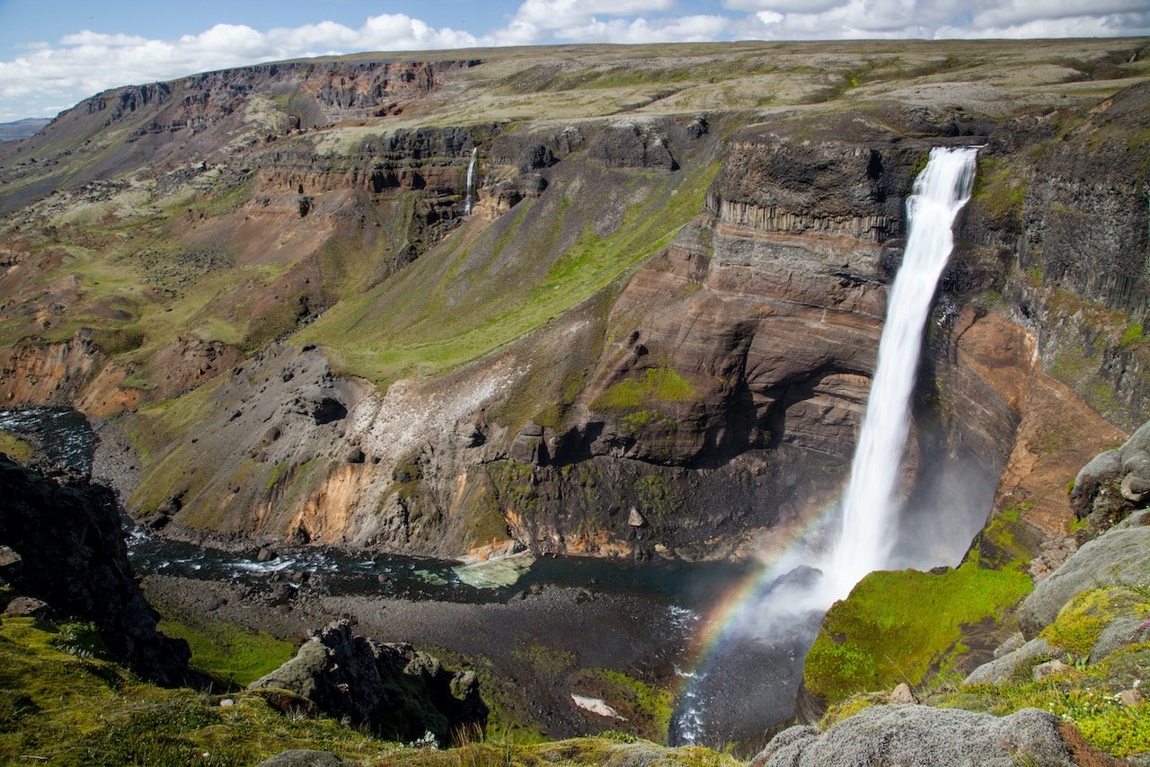   Haifoss Waterfall, Iceland (ISO 100, 24 mm,  f /22, 1/5 s)  