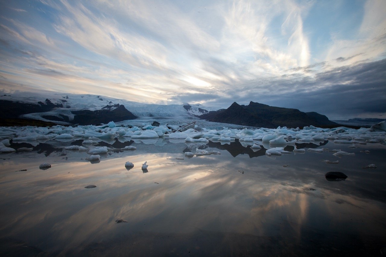   Fjallsárlón Glacier Lagoon, Iceland (ISO 100, 16 mm,  f /22, 1 s)  