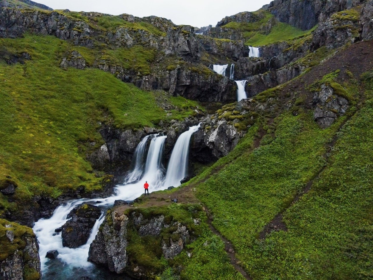   Klifbrekkufossar Waterfalls, Iceland (ISO 990, 4.5 mm,  f /2.8, 1/3 s)  