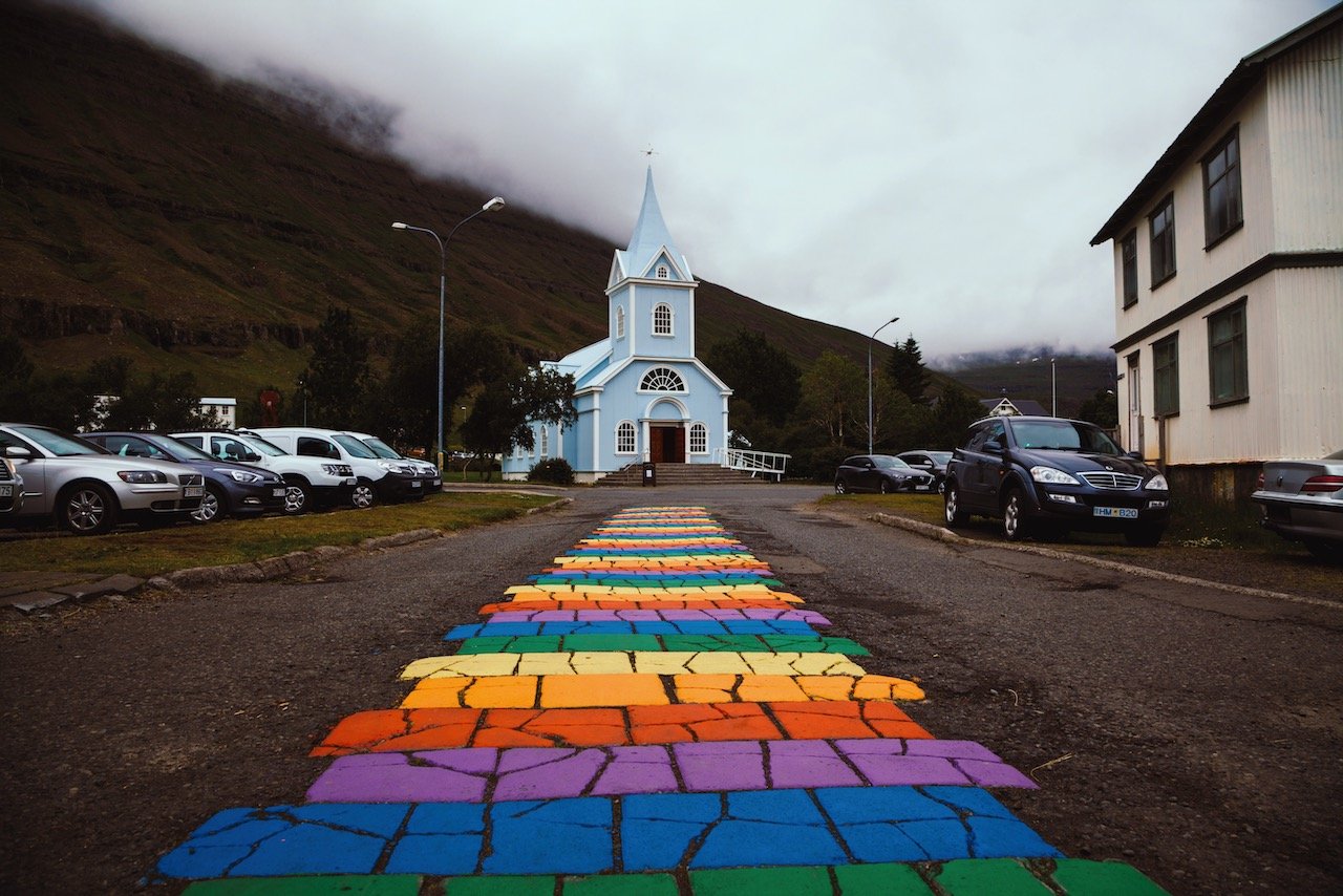   Seyðisfjarðarkirkja Church, Iceland (ISO 100, 24 mm,  f /8, 1/60 s)  