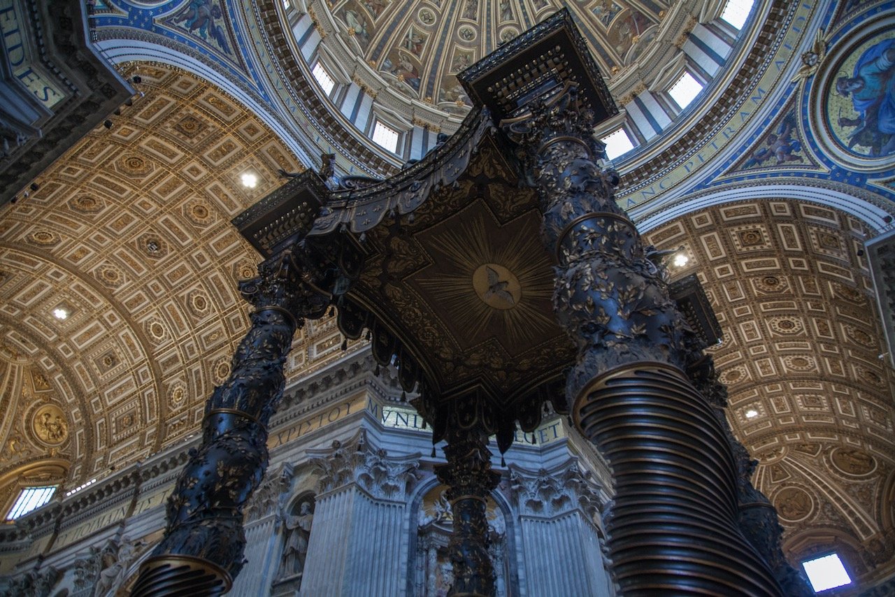  St. Peter’s Basilica, Vatican City (ISO 1250, 24 mm,  f /4.0, 1/25 s)  