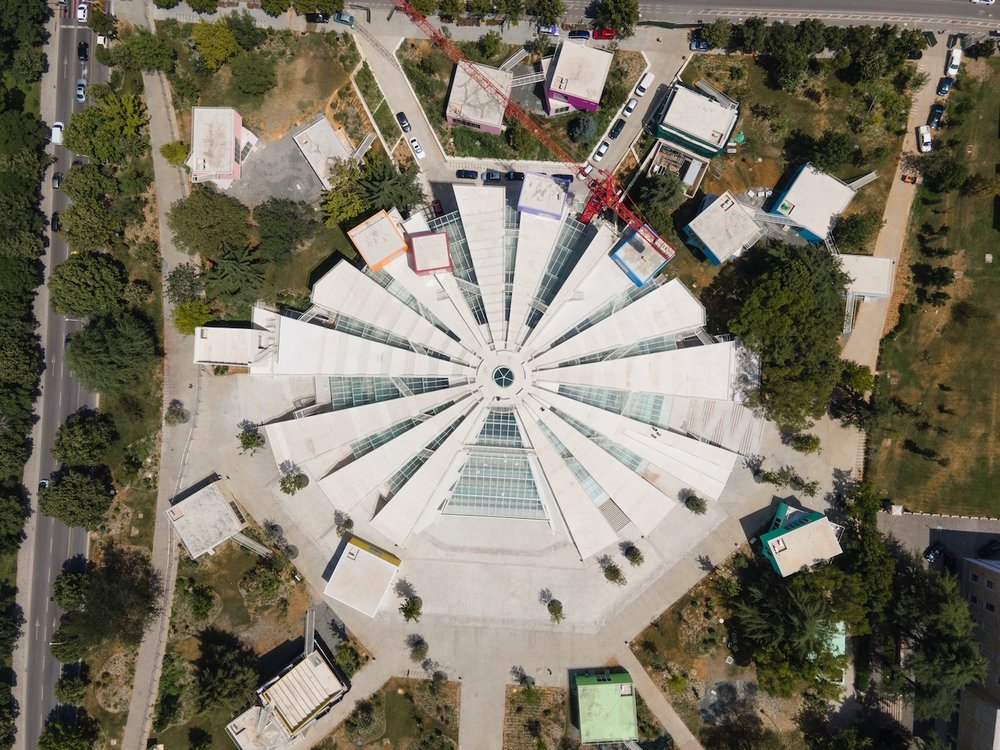   Pyramid of Tirana, Tirana, Albania (ISO 100, 4.5 mm,  f /2.8, 1/80 s)  