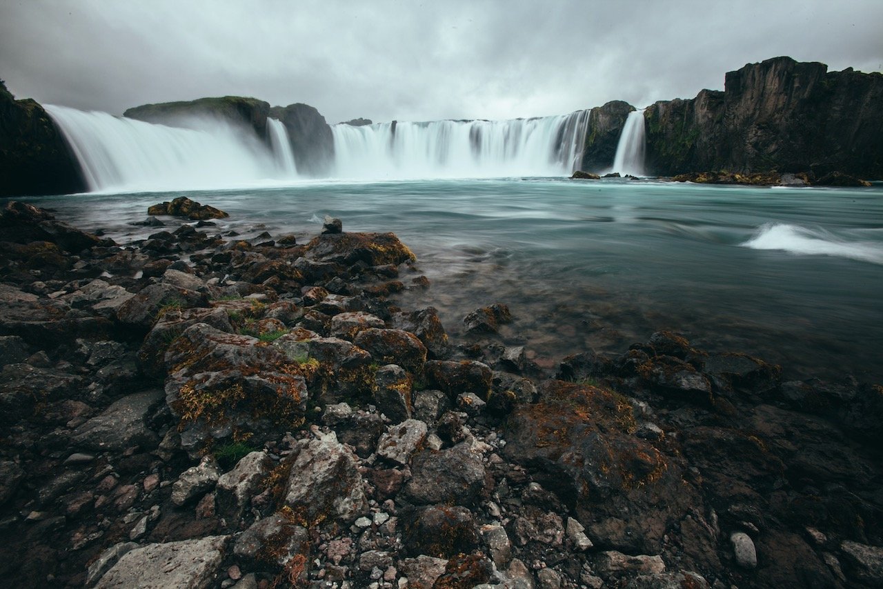   Goðafoss Waterfall, Northern Iceland (ISO 100, 16 mm,  f /22, 0.5 s)  