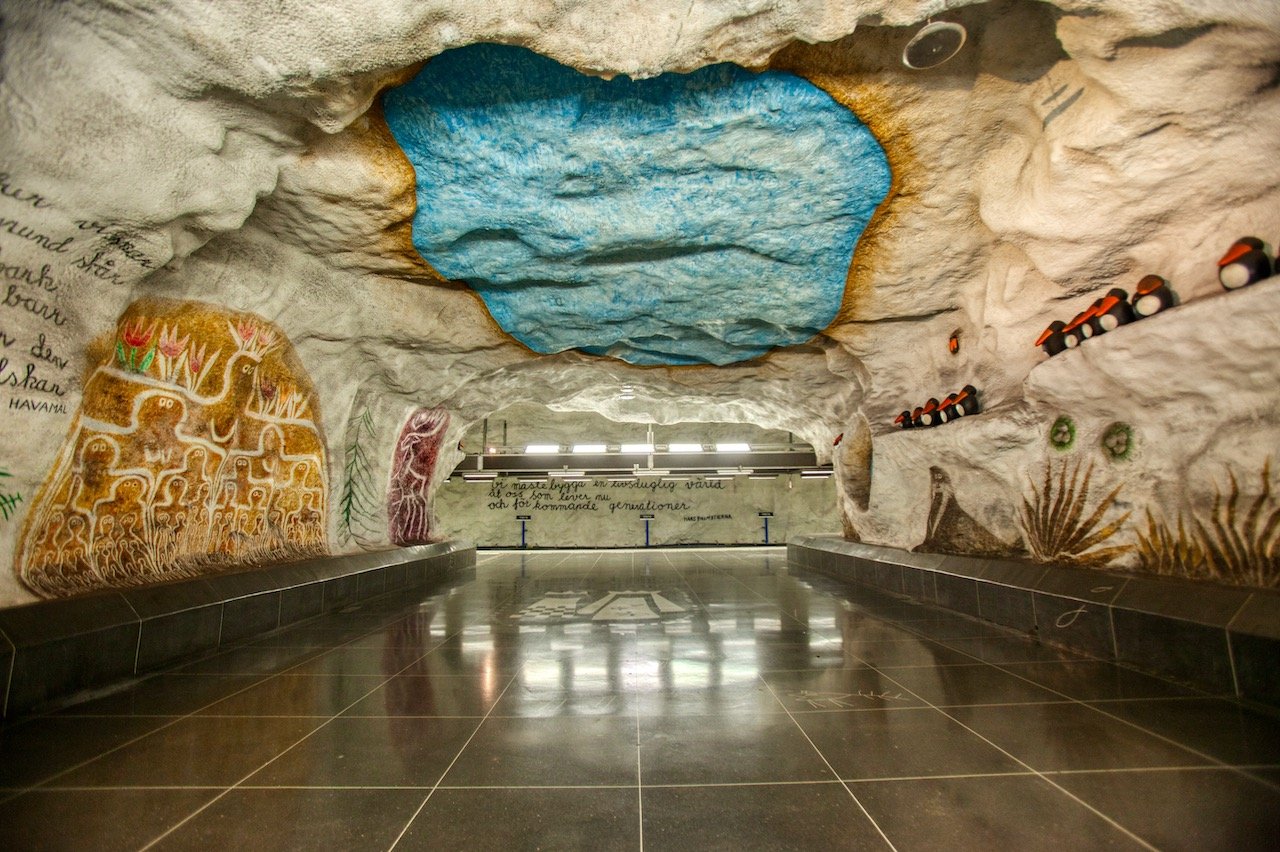   Tensta Station, Stockholm, Sweden (ISO 2500, 16 mm,  f /3.5, 1/100 s)  