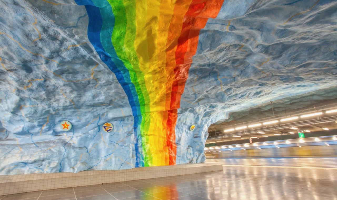   Stadion Station, Stockholm, Sweden (ISO 2000, 16 mm,  f /9, 1/4 s)  