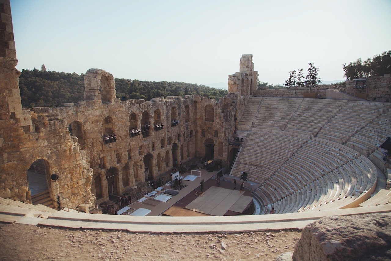   Theater of Dionysus, Athens, Greece (ISO 100, 24 mm,  f /4.0, 1/640 s)  