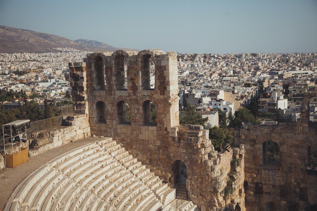   Theater of Dionysus, Athens, Greece (ISO 100, 47 mm,  f /4.0, 1/1000 s)  