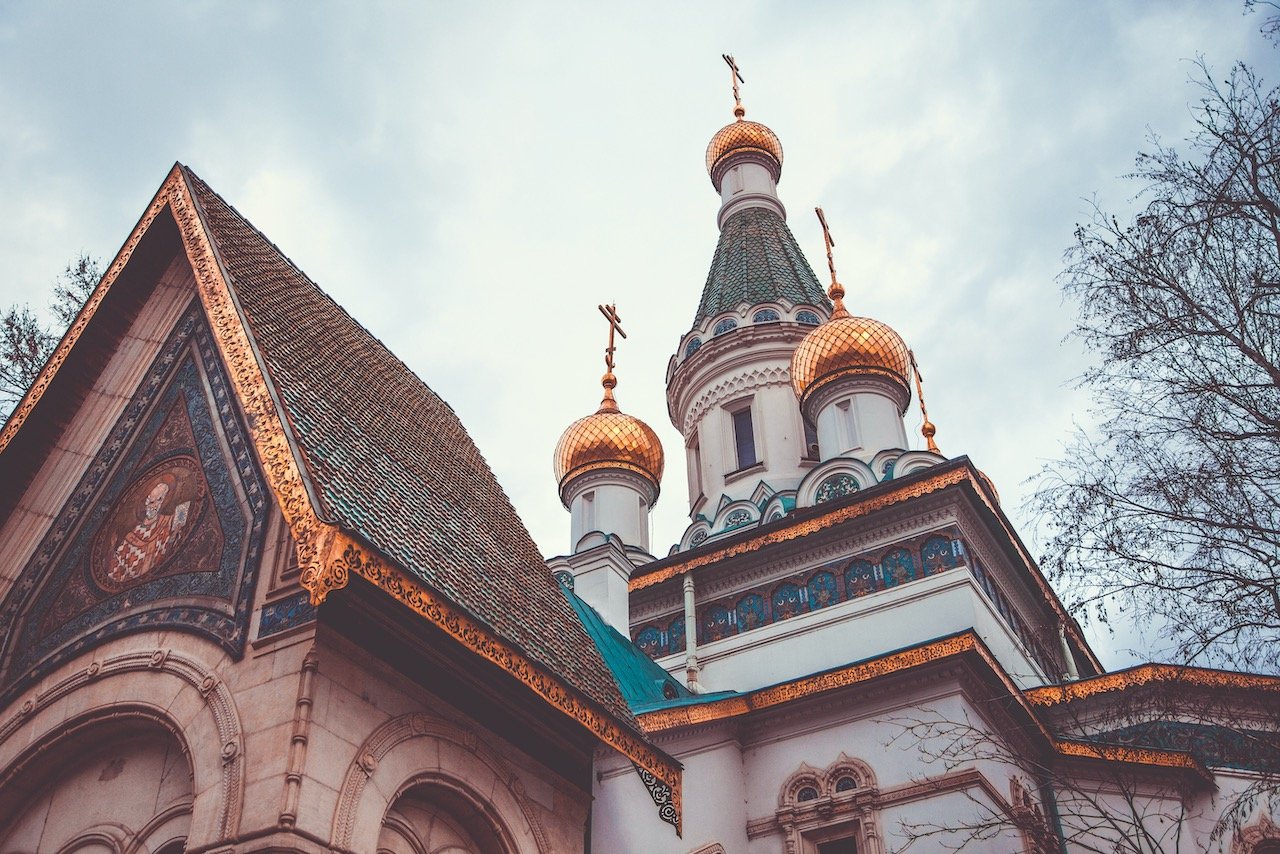   Russian Church "Sveti Nikolay Mirlikiiski", Sofia, Bulgaria (ISO 400, 35 mm,  f /4, 1/1250 s)  