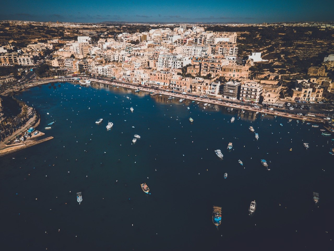   Marsaskala Harbor, Malta (ISO 100, 4.5 mm,  f /2.8, 1/25 s)  
