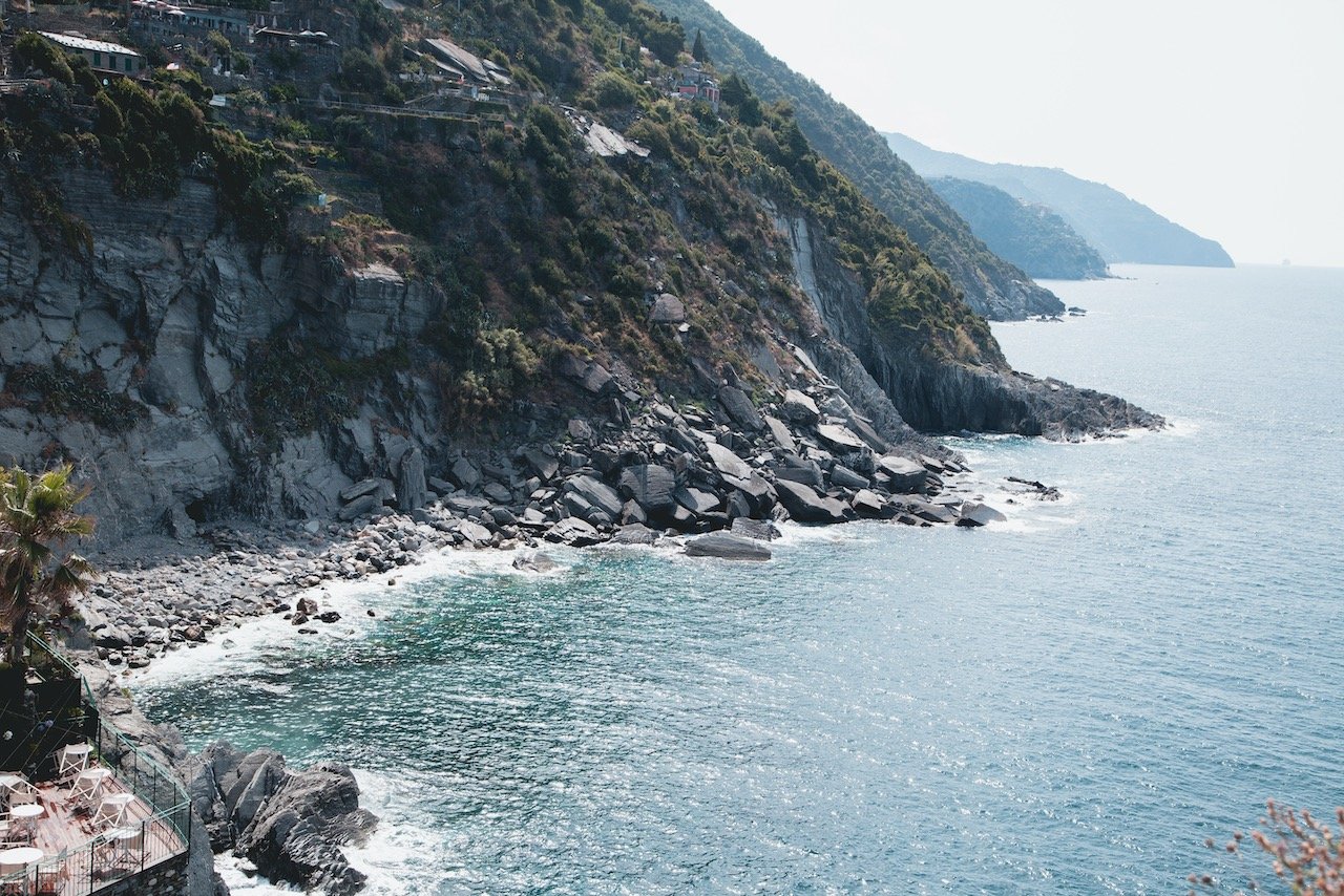   Vernazza Coastline, Cinque Terre, Italy (ISO 200, 45 mm,  f /8, 1/320 s)  