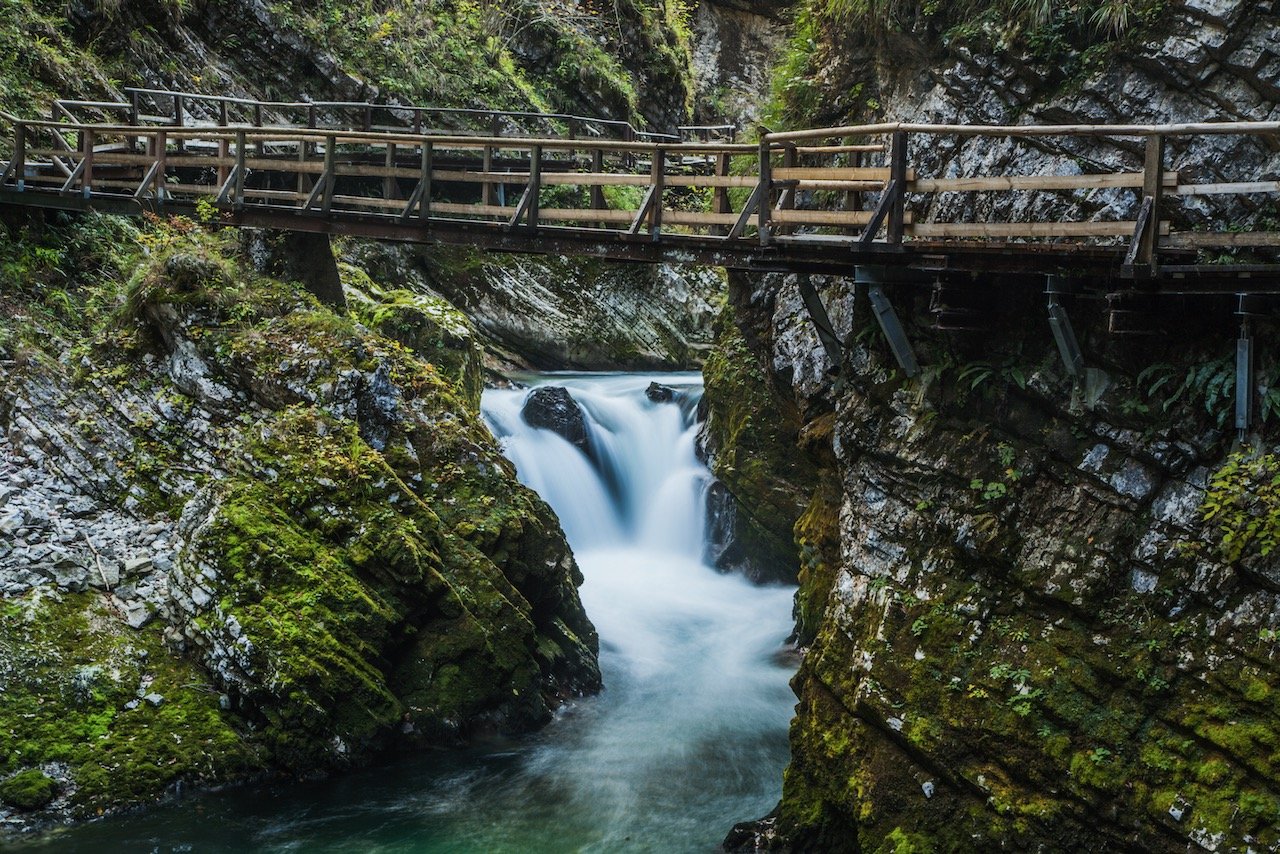   Soteska Vintgar, Triglav National Park, Slovenia (ISO 100, 58 mm,  f /22, 2.5 s)  