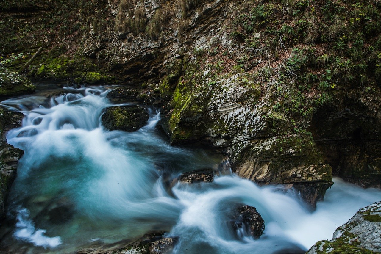   Soteska Vintgar, Triglav National Park, Slovenia (ISO 100, 24 mm,  f /22, 2.0 s)  