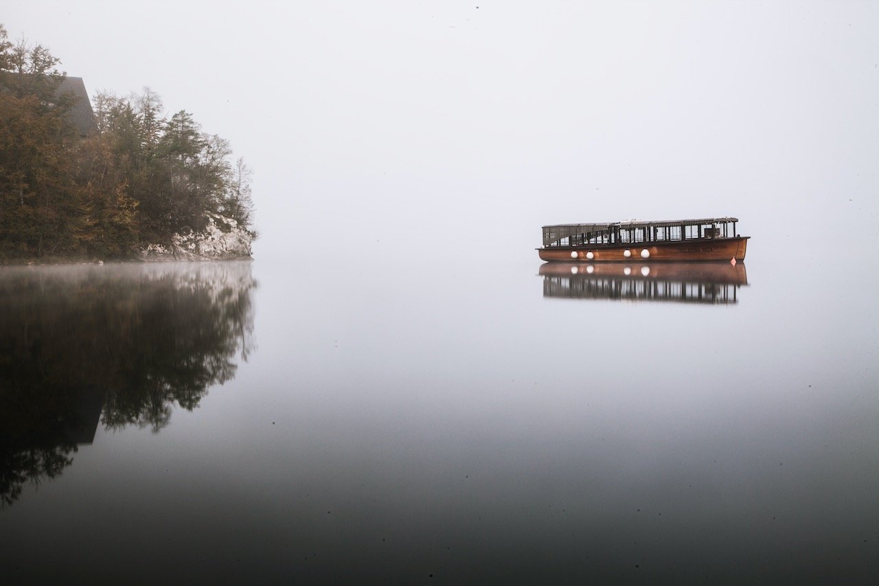   Lake Bohinj, Triglav National Park, Slovenia (ISO 100, 55 mm,  f /22, 1.3 s)  