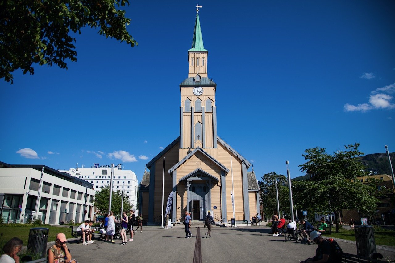   Tromsø Cathedral, Tromsø, Norway (ISO 100, 24 mm,  f /4, 1/1600 s)  