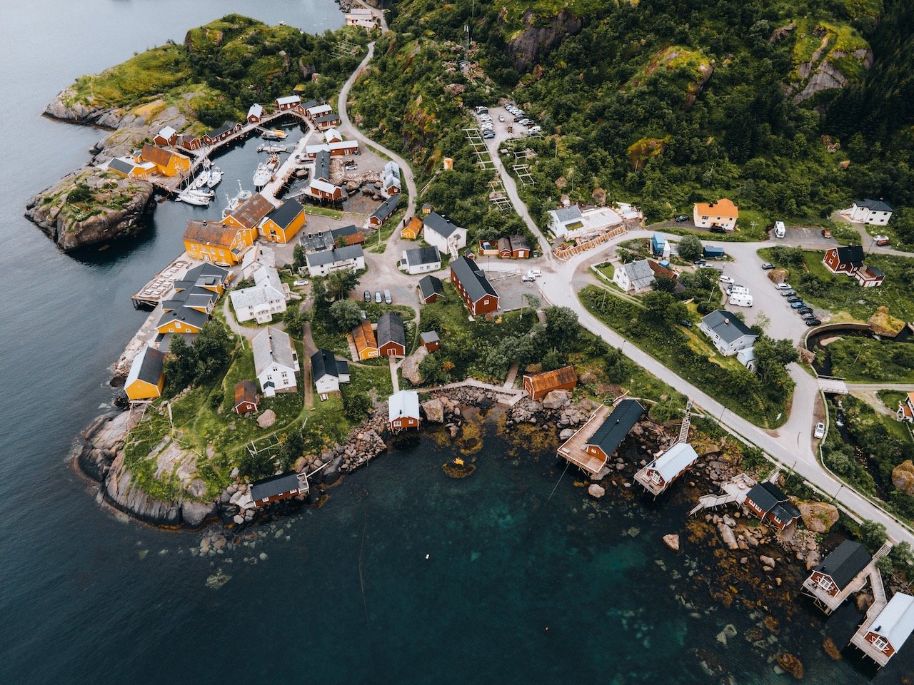   Nusfjord, Lofoten, Norway (ISO 100, 4.5 mm,  f /2.8, 1/160 s)  