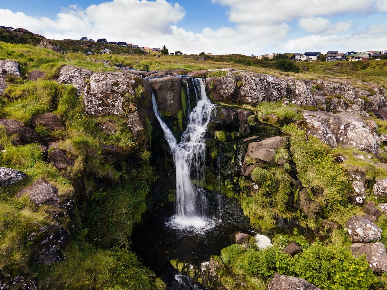   Svartafoss Waterfall, Streymoy, Faroe Islands (ISO 200, 4.5 mm,  f /2.8, 1/30 s)  