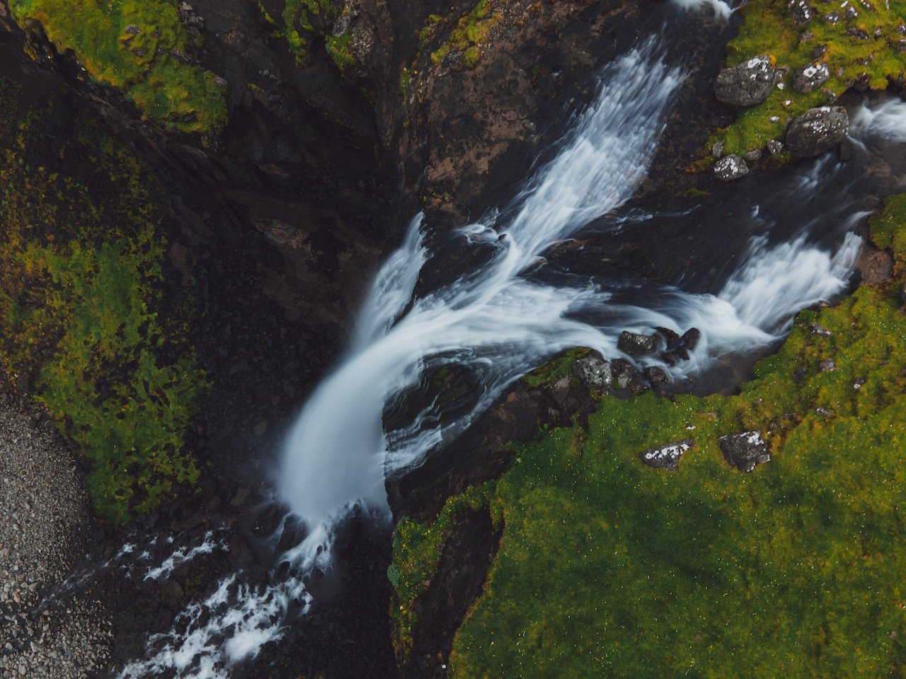   Skarðsáfossur Waterfall, Vágar, Faroe Islands (ISO 100, 4.5 mm,  f /2.8, 0.8 s)  