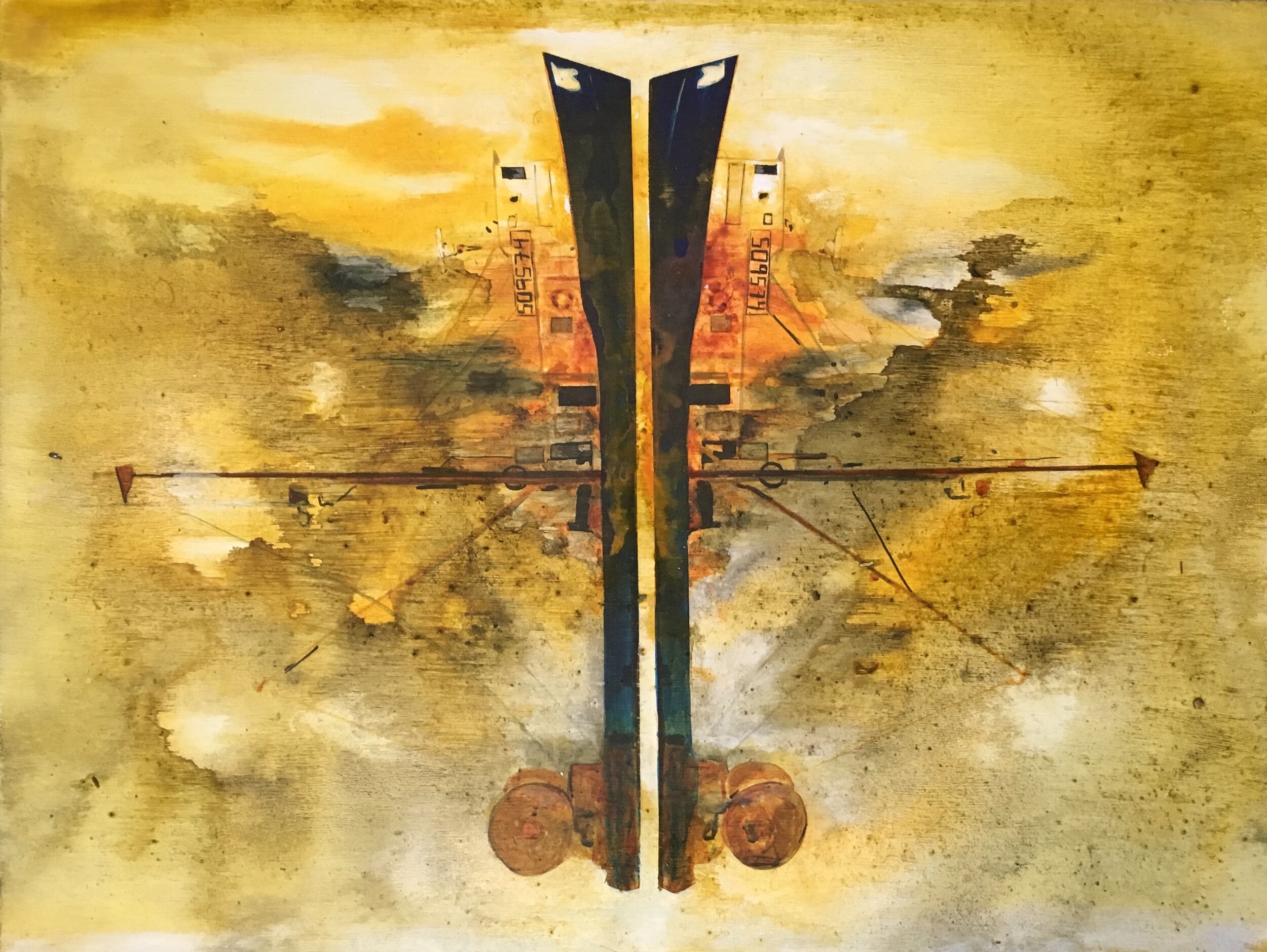 Burning Unicorn Mirror fire