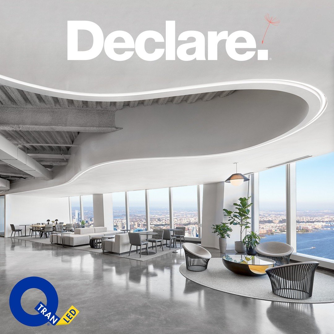 Q-Tran Declares Materials Matter 🦾. @qtraninc has announced that the vast majority of their lighting products meet new sustainability standards by receiving Declare labels. Check out our link in bio to explore Q-Tran&rsquo;s Declare Products 🔗!

#q