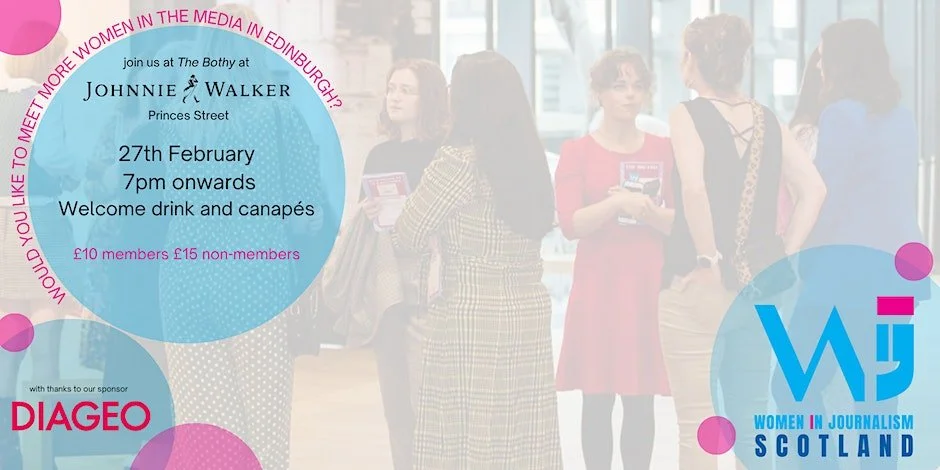 Women in Journalism Scotland Edinburgh networking evening