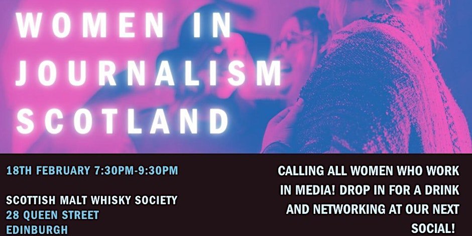 Women in Journalism Scotland: Edinburgh social Whisky and Nibbles