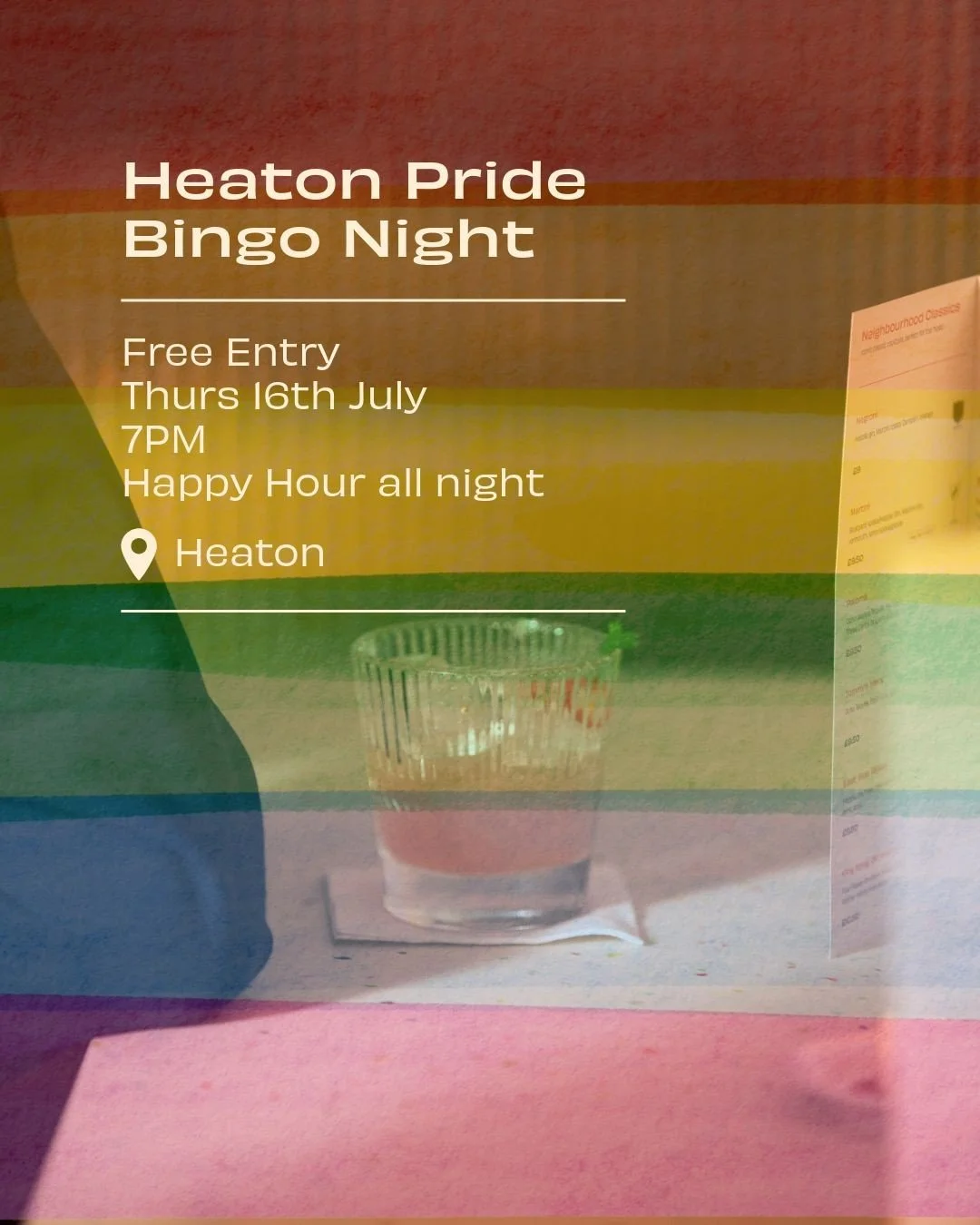 Heaton Pride Bingo Night