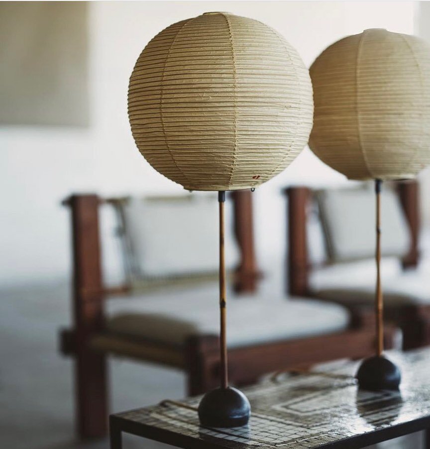 Inspiration &bull; 1950&rsquo;s Isamu Noguchi &lsquo;Akari&rsquo; Table Lamps | repost from @studiocadmium