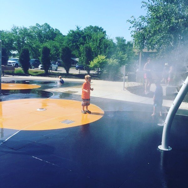 Who is taking advantage of splash parks?!? 💦💦