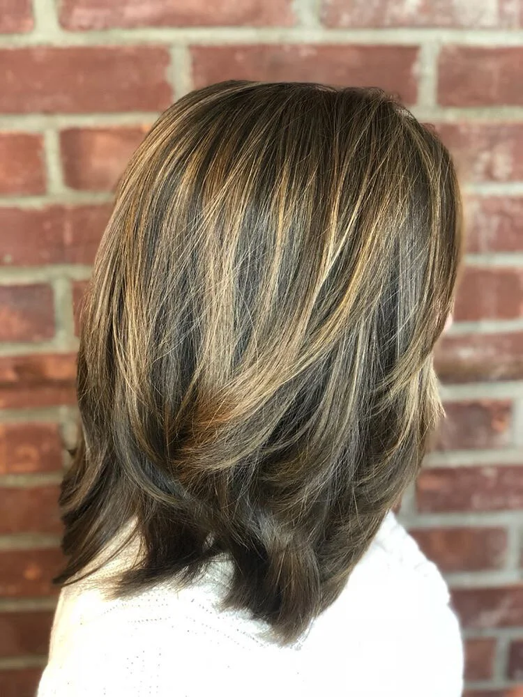 Balayage, cut and style