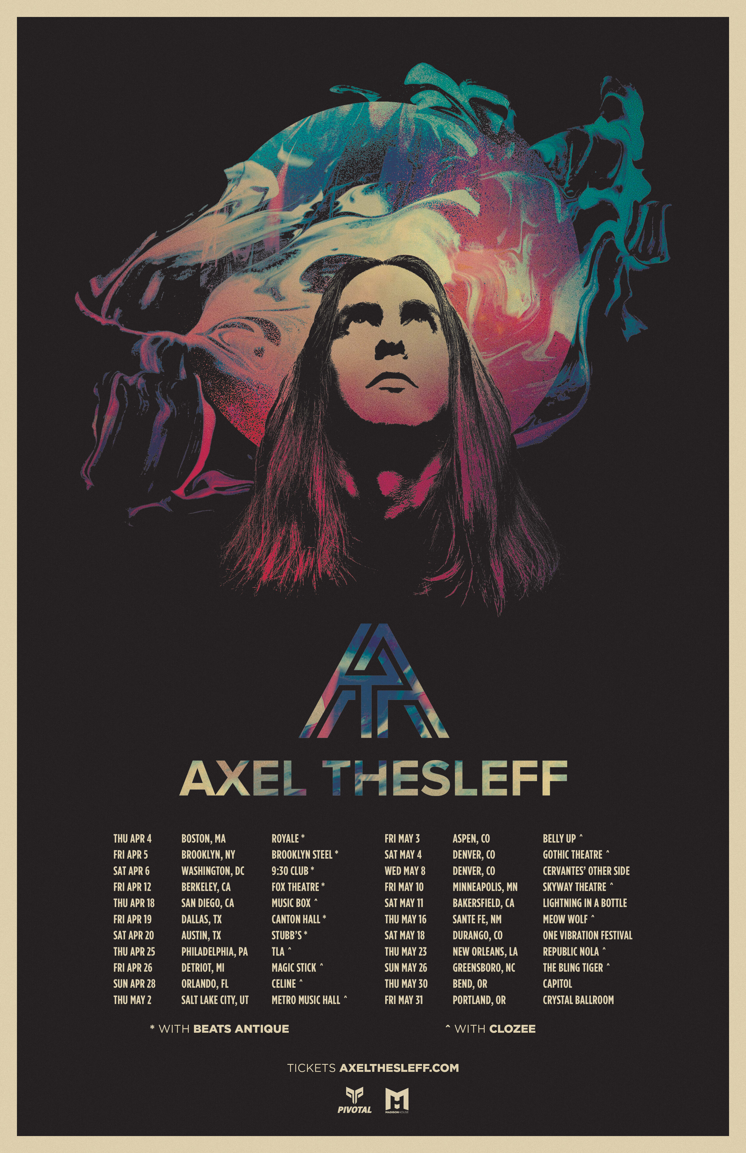 Axel Thesleff - Tour