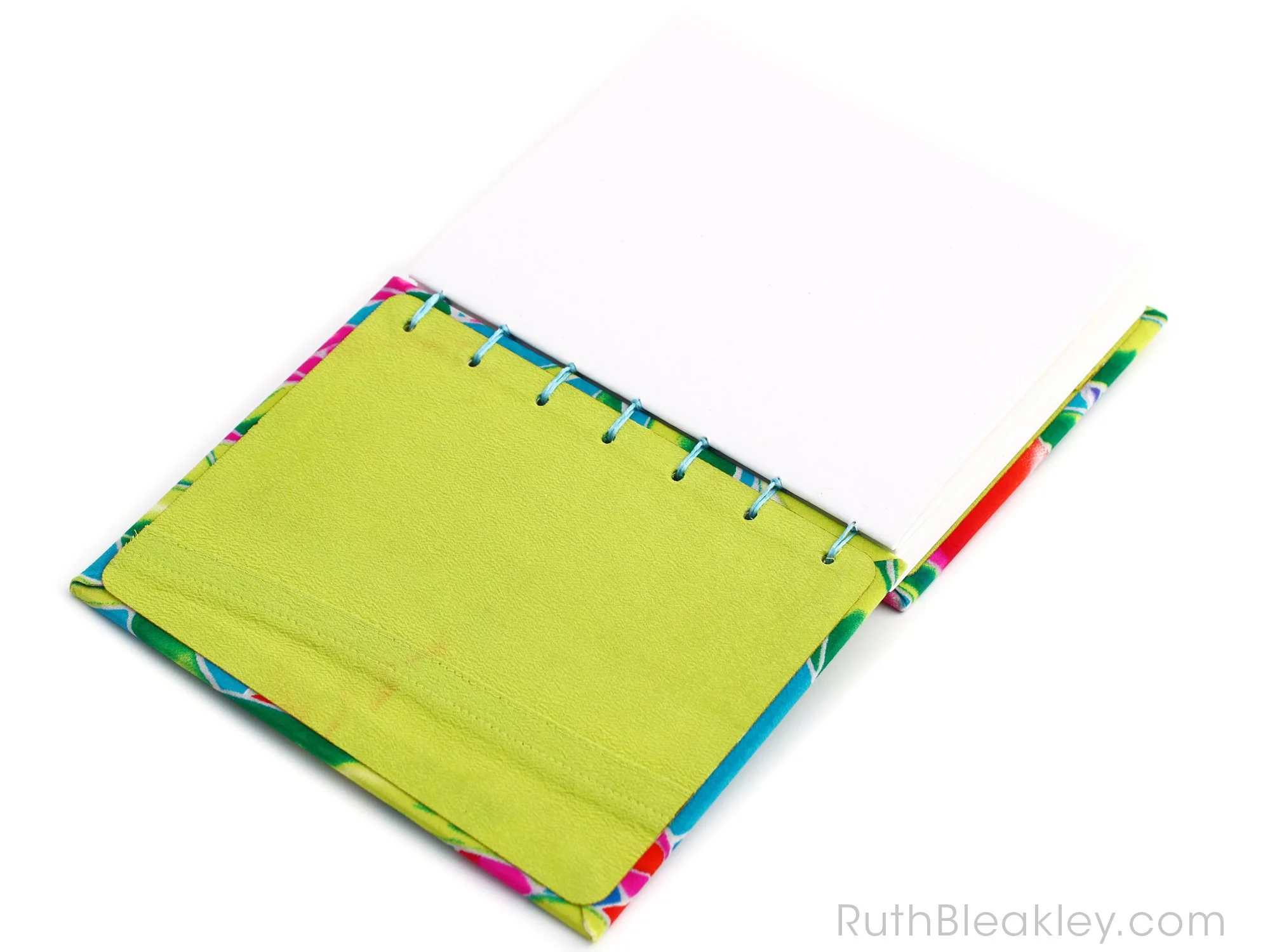 Tropical Flower Silk Journal Handmade by Ruth Bleakley 12-23 1.JPG