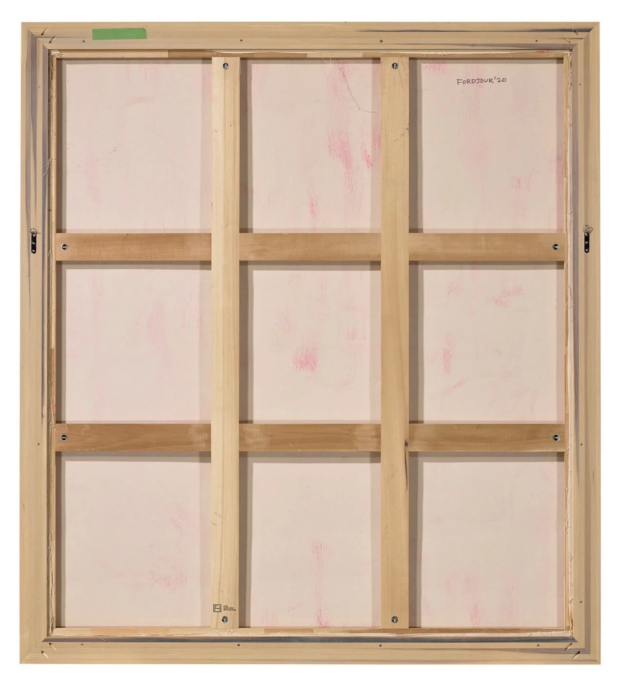 We always get excited when auctions show the verso of paintings &amp; were delighted to see this gorgeous @fordjourstudio piece we framed at @christiesinc this week! One of the kindest and most visionary artists we have had the pleasure of working wi