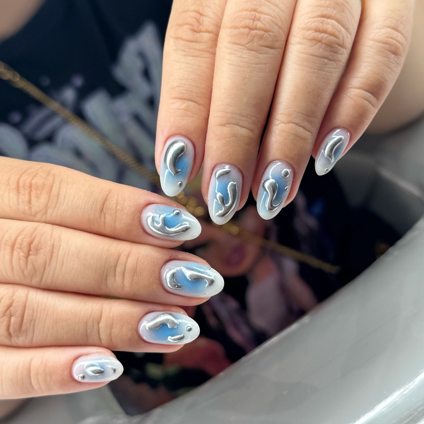 Nail design 🐳🌊

How to make an appointment. 

1. Please visit website @ www.kaysamazingnails.com
2. Click appointment 

&nbsp; OR

&nbsp; Visit

https://app.acuityscheduling.com/schedule.php?owner=18587191

3.&nbsp; Choose service and technician
4.