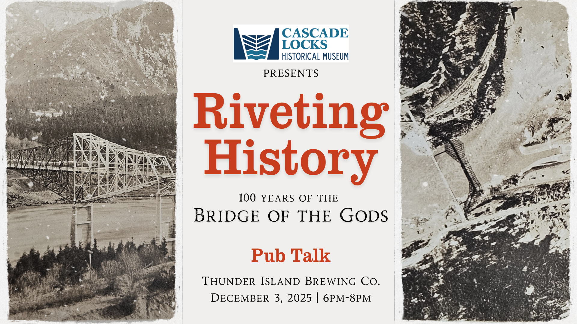 Riveting History: 100 Years of the Bridge of the Gods Pub Talk