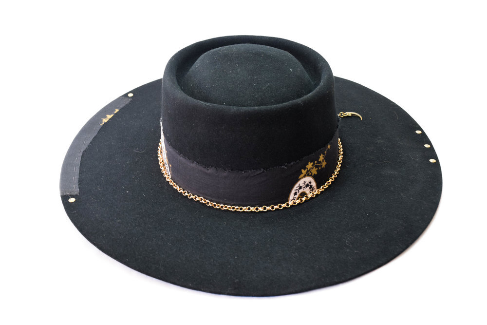 black hat, custom hats, north park, the gold dust collective, haberdash hats.jpg