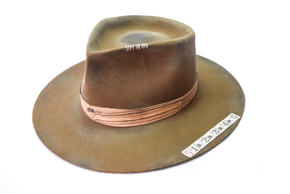 brown hat, custom hat, haberdash hats, North park, san diego, the gold dust collective.jpg