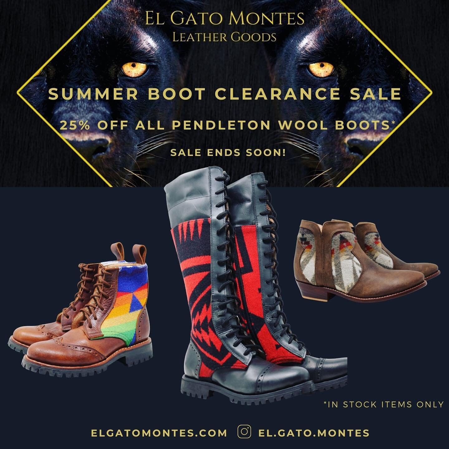 ☀️ little summer sale happing now! 
discount available in store and online
25% off in stock wool boots 🥾