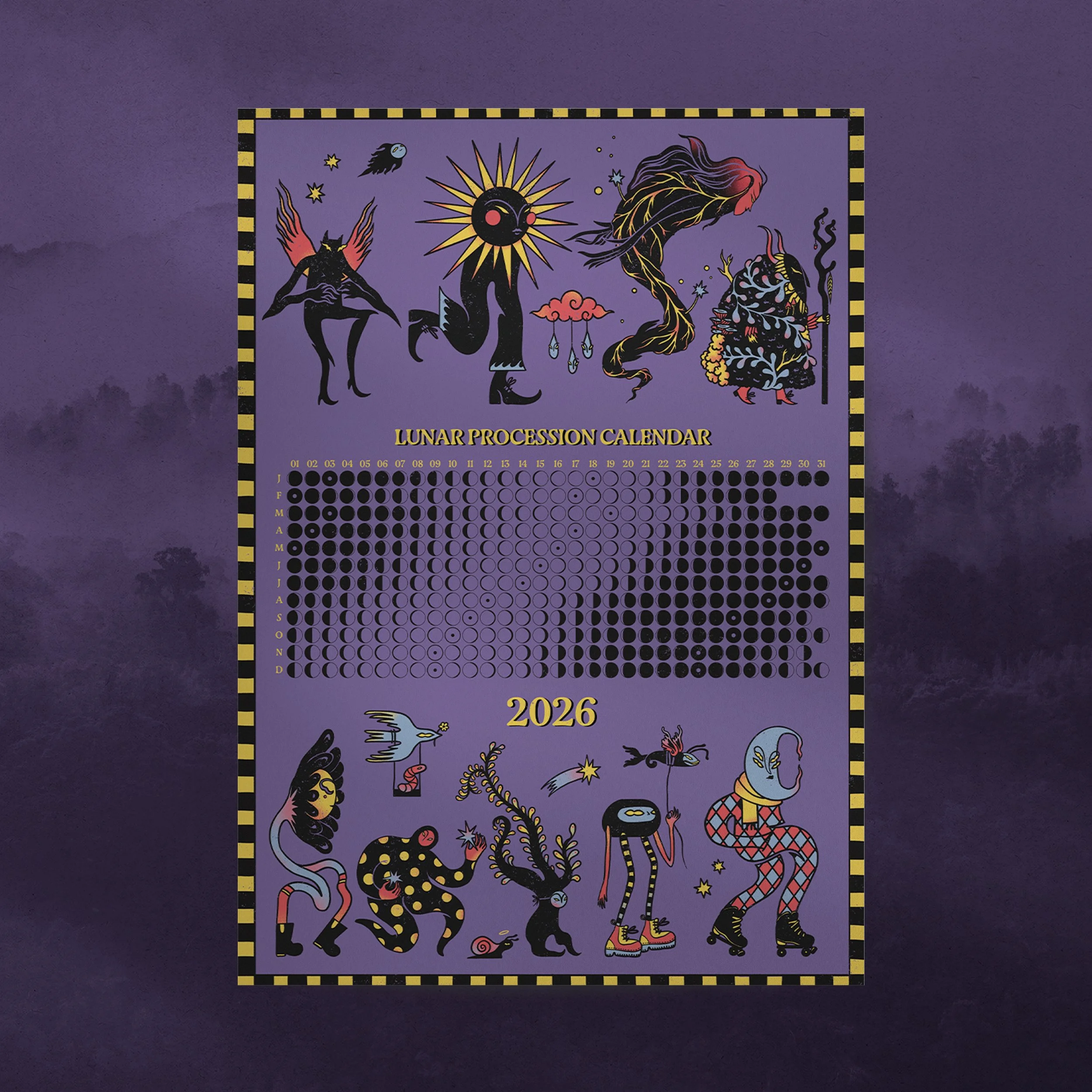 PRE-ORDER PRICE Moon Procession - Lunar Calendar 2026