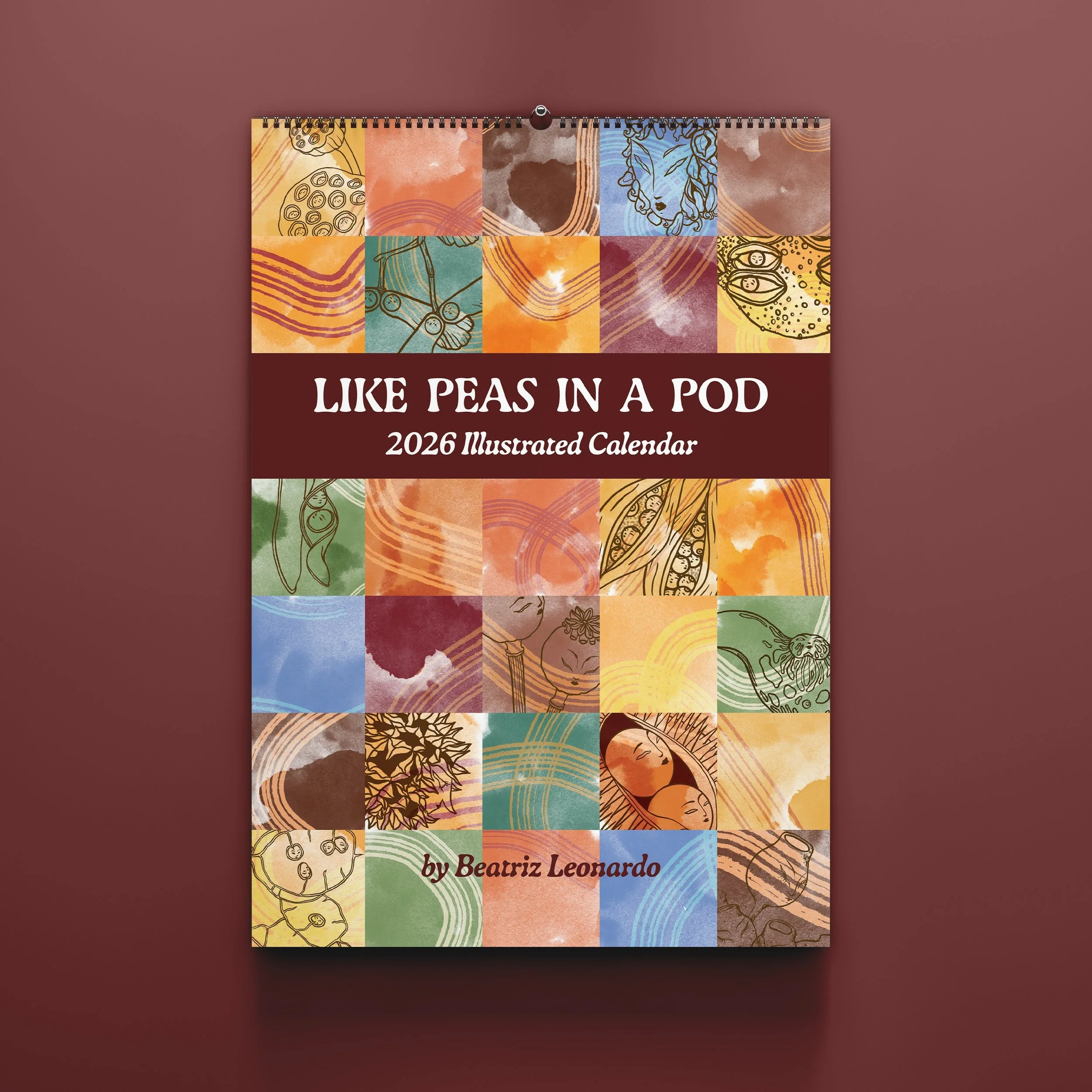 2026 Calendar - Like Peas In A Pod