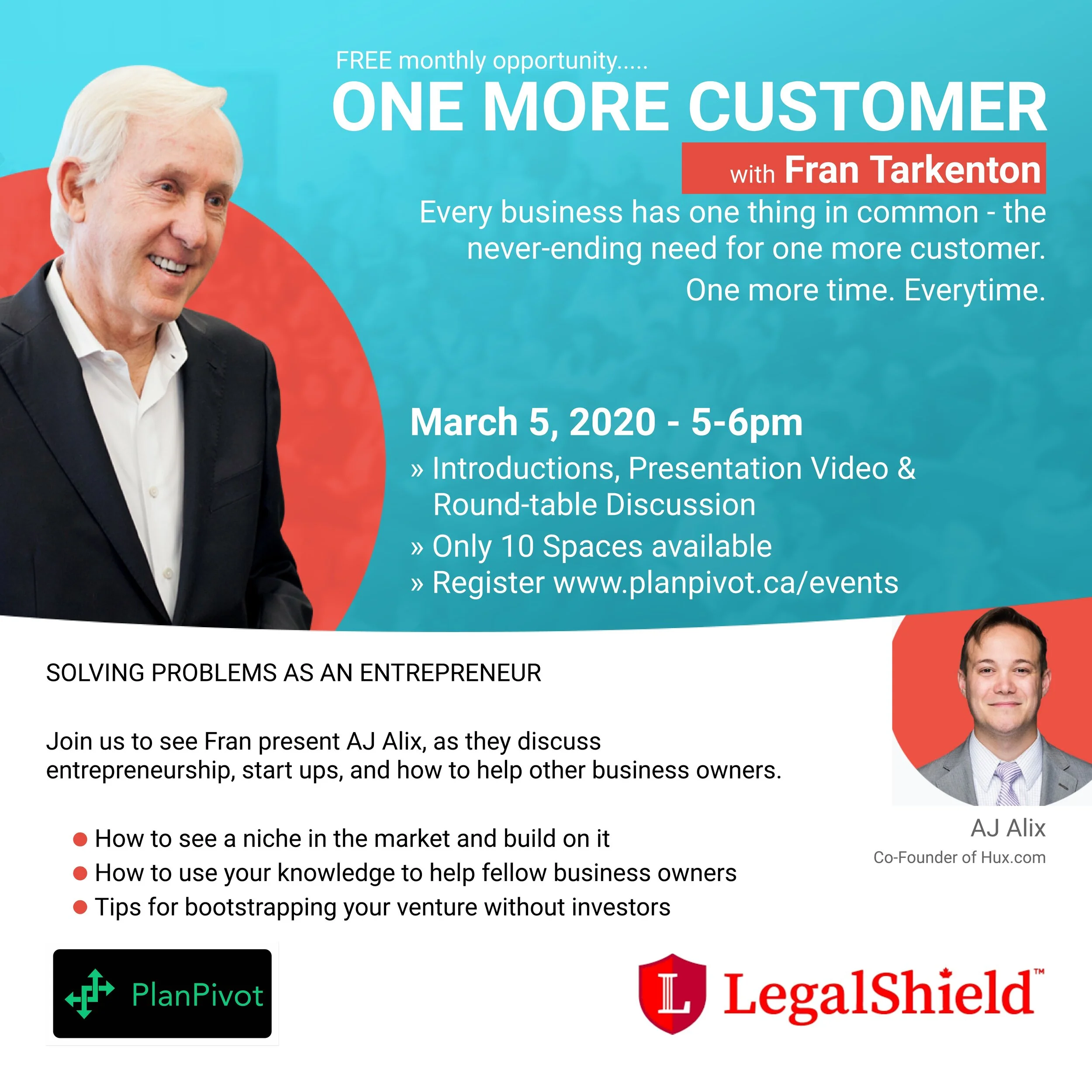 One More Customer Series - March 5, 2020
